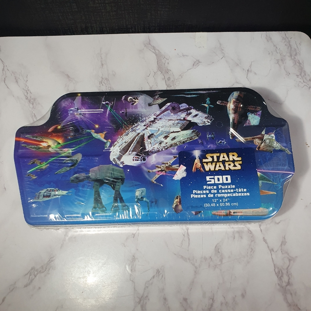 Star Wars Vehicle 500 Piece Jigsaw Puzzle with Collectible Tin